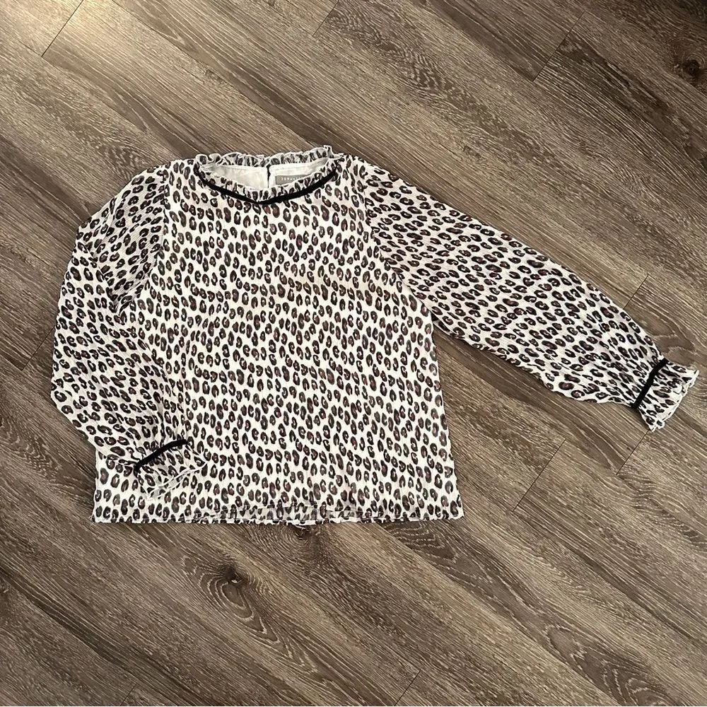 209wst38 leopard blouse new